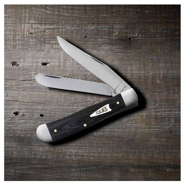 product variation CASE XX Trapper Smooth Black Micarta 2-Blade Pocket Knife (27730) image