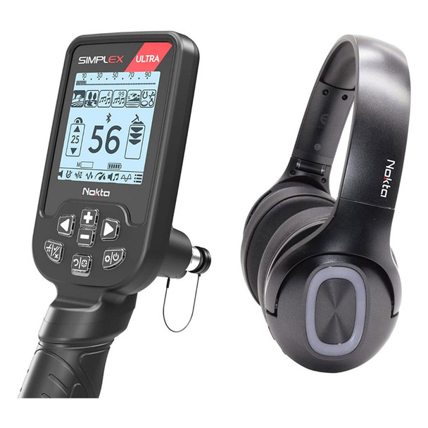 product variation NOKTA Simplex Ultra Metal Detector with Bluetooth Headphones, Accupoint Pinpointer, and Starter Accessory Package (11000629+11000116+17000304) image