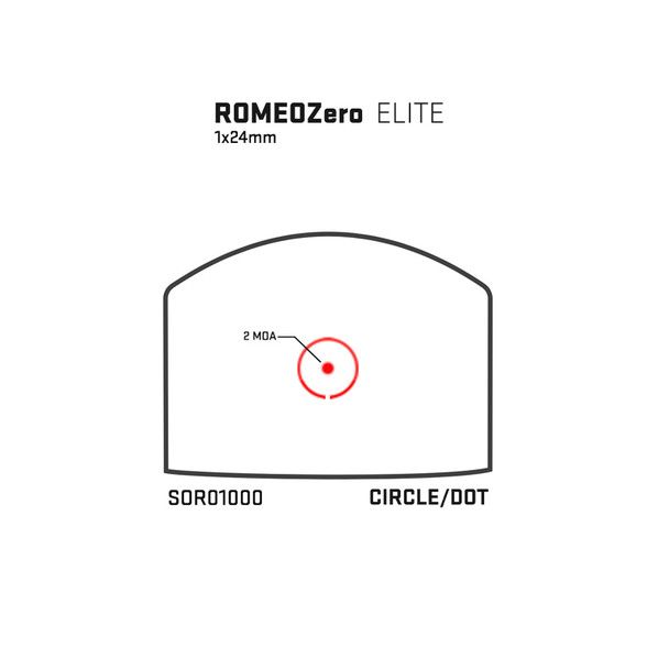 product variation SIG SAUER ROMEOZERO ELITE REFLEX SIGHT, CIRCLE DOT, BLACK  (SOR01000) image