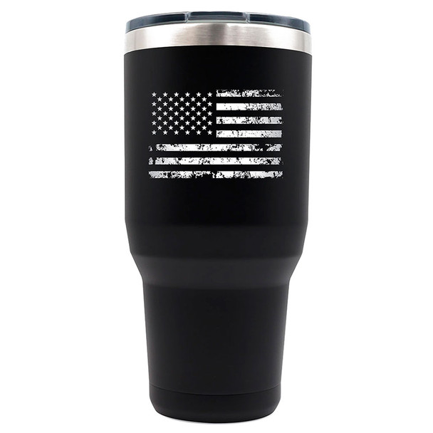 product variation Black with Vintage USA Flag image