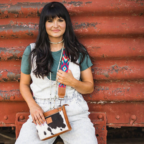 product variation STS Basic Bliss Lily Buff/Cowhide Leather Crossbody Bag (STS-39941) image