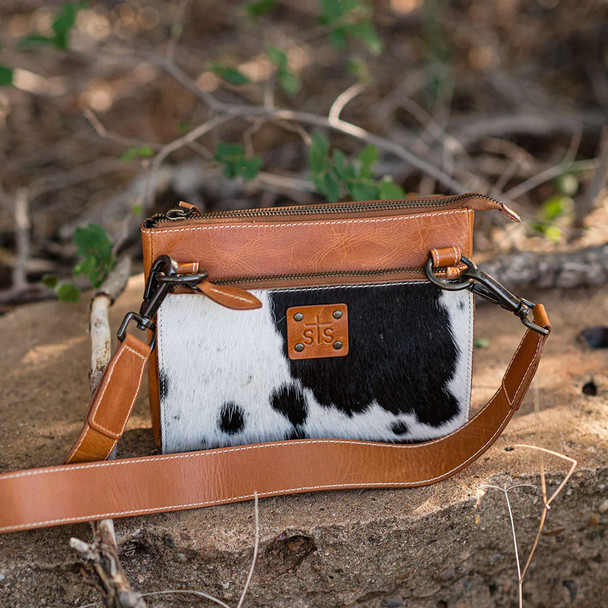 product variation STS Basic Bliss Lily Buff/Cowhide Leather Crossbody Bag (STS-39941) image