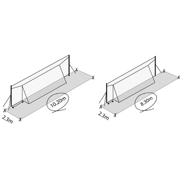 OPEN GOAAAL Large Soccer Goal and Rebounder (JX-OGL2)