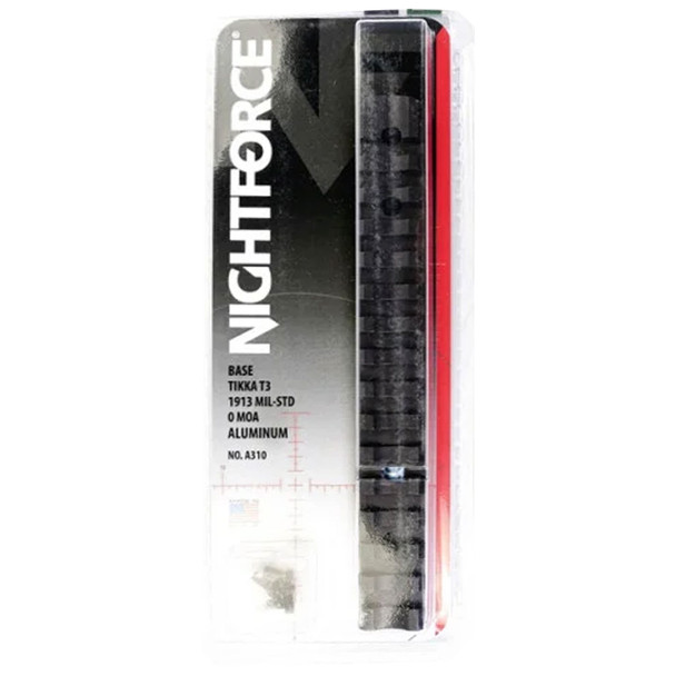 product variation NIGHTFORCE STND Tikka T3 1913 Mil-Std 0 MOA Scope Base (A310) image