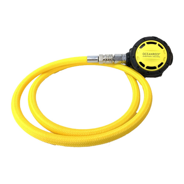 product variation OCEAN REEF Secondary Regulator With Quick Connection Hose Yellow Octopus (OR024900) image
