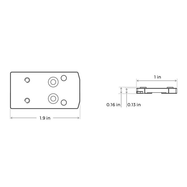 product variation HOLOSUN 407/507K For MOS Black Adapter (KPLT-MOS9MM) image