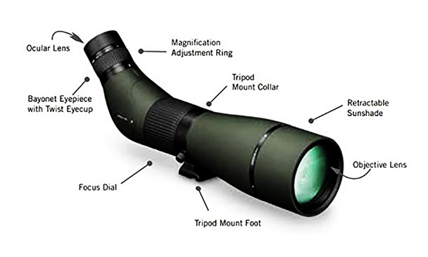 VORTEX Viper HD 85mm Straight Spotting Scope (V503)