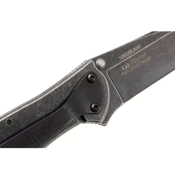 product variation KERSHAW Leek 3in Drop Point Folding Knife (1660BLKW) image
