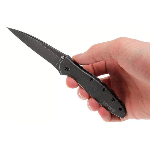 product variation KERSHAW Leek 3in Drop Point Folding Knife (1660BLKW) image