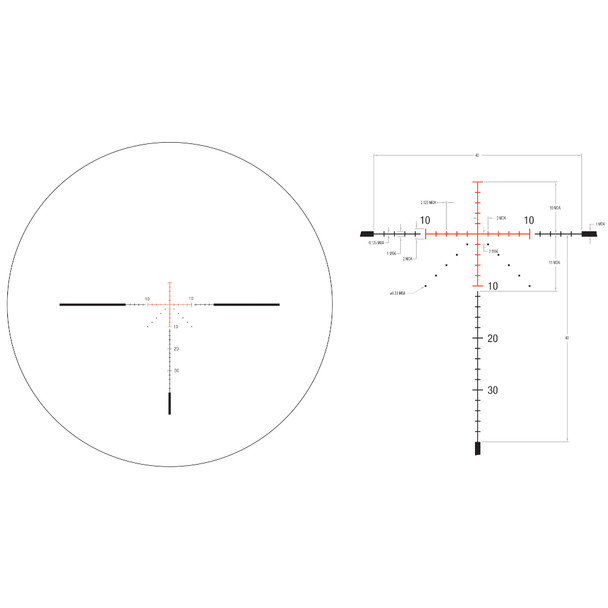 product variation Trijicon Credo 3-9x40mm Second Focal Plane Riflescope with Red MOA Precision Hunter, 1 in. Tube, Matte Black, Low Capped Adjusters CR940-C-2900039 image