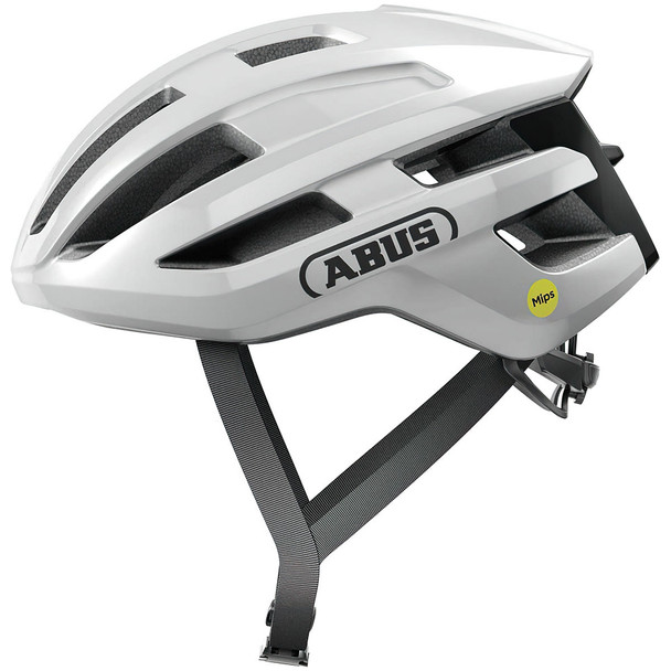product variation ABUS PowerDome MIPS Shiny White road cycling helmet with 17 vents image