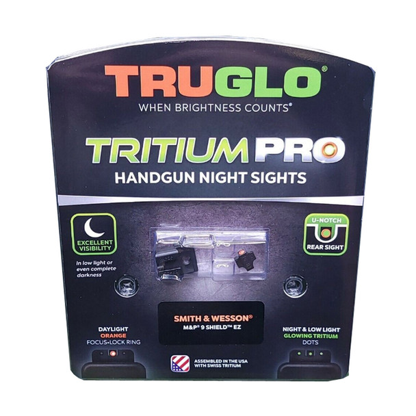 product variation TRUGLO Tritium Pro S&W EZ 9mm Green With Orange Outline Night Sight (TG231MP4C) image