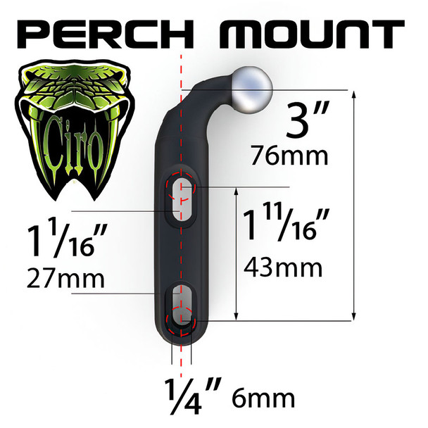 product variation CIRO Black Accessory Perch Mount (50111) image