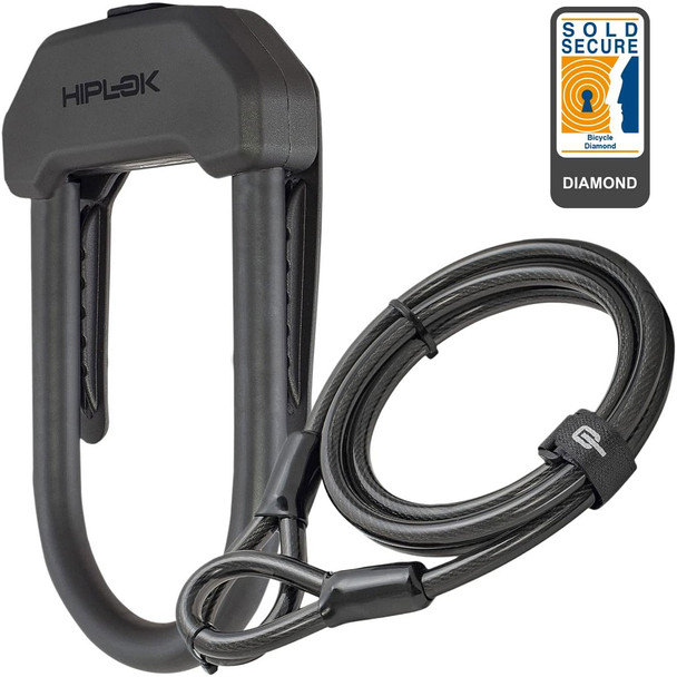 product variation HIPLOK DX Plus Black U-Lock and Cable Lock (DXP1AB) image