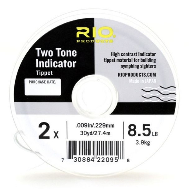 product variation RIO PRODUCTS Two-Tone Black/White 2x Indicator Tippet (6-22473) image