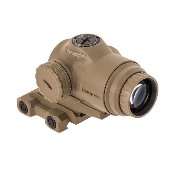 product variation PRIMARY ARMS SLx 3x MicroPrism FDE Red Dot Sight with Red Illuminated ACSS Raptor 5.56/.308 Reticle (PA-SLX-3XMP-RAPTOR-5YP-FDE) image