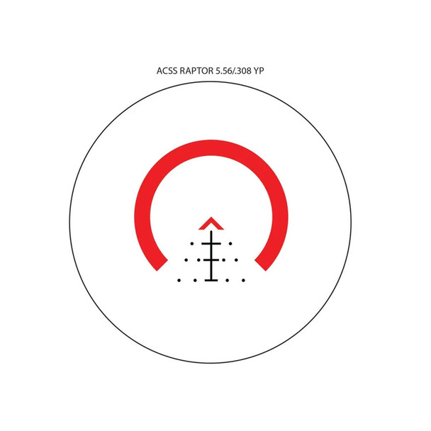 product variation PRIMARY ARMS SLx 3x MicroPrism FDE Red Dot Sight with Red Illuminated ACSS Raptor 5.56/.308 Reticle (PA-SLX-3XMP-RAPTOR-5YP-FDE) image