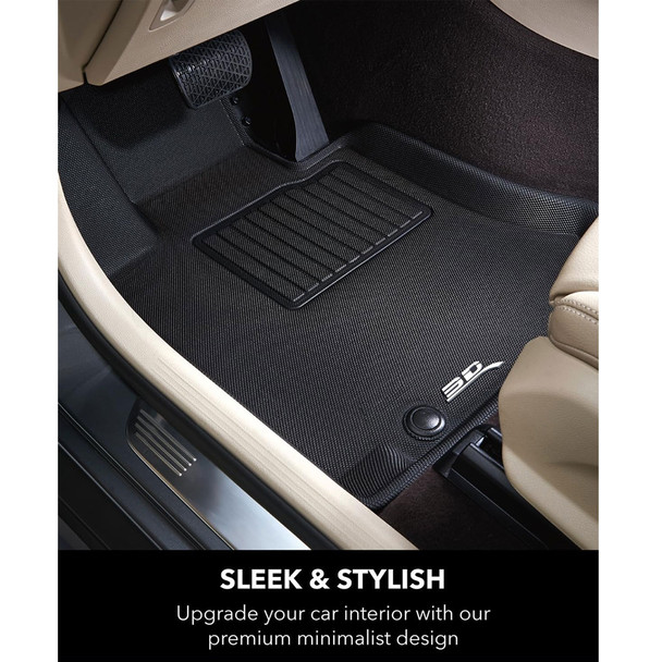 product variation 3D MAXPIDER Kagu Black R1/R2 Floor Liners for Tesla Model X 5-Seat 2016-2021 (L1TL01101509) image