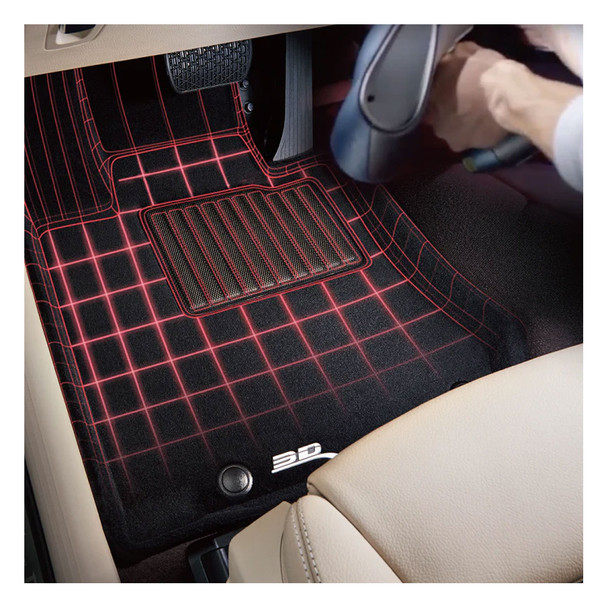 product variation 3D MAXPIDER Elegant Black R1/R2 Carpet Floor Liners for Tesla Model Y 2021-2023 (L1TL02704709) image