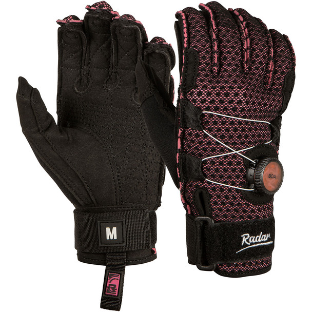 product variation RADAR Women's Lyric-A BOA Black/Pink Ariaprene Inside-Out Gloves image