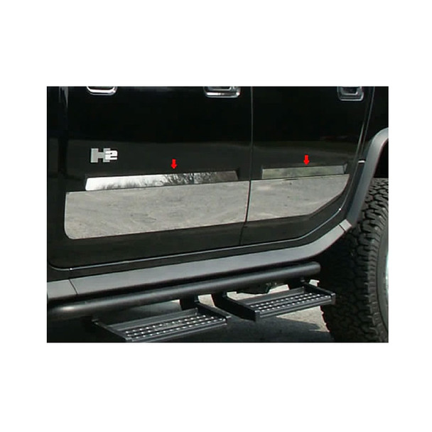 product variation QAA 4-Piece Stainless Steel Door Insert Fits 2003-2009 Hummer H2 (HV43013) image