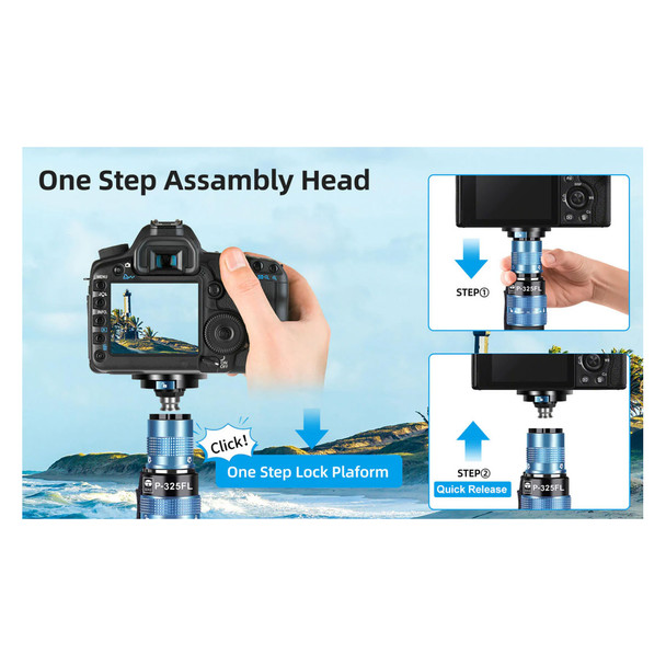 product variation SIRUI P325FL 5 Section Carbon Fiber 360 Panning Monopod (P325FL) image