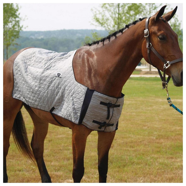 product variation INTREPID INTERNATIONAL TechNiche Evaporative Cooling Silver M/L Horse Blanket (TI8510SVM) image