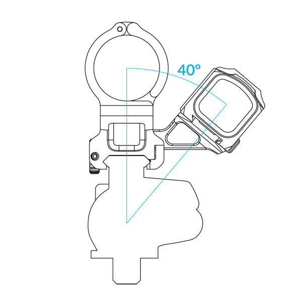 product variation SCALARWORKS Kick/03 Offset Aimpoint ACRO Right Hand Mount (SW1805) image
