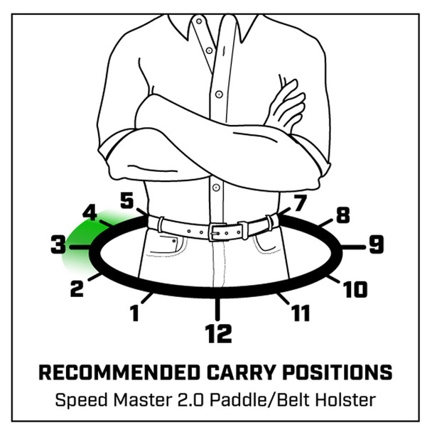 product variation GALCO Speed Master 2.0 Black Right Hand Paddle/Belt Holster for Sig-Sauer P365 X-Macro (SM2-894RB) image
