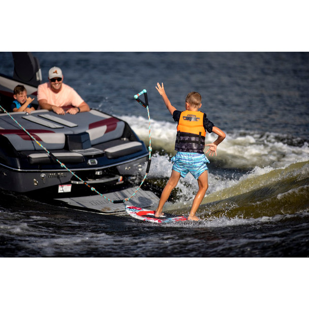 product variation RONIX Kid's Aqua Surf Rope with Handle 8in Lycra Grip 25ft 4-Sections PE Rope (226171) image