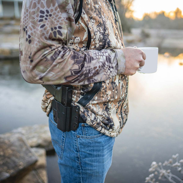 product variation GALCO Corvus Black Right Hand OWB/IWB Belt Holster For Smith & Wesson M&P 9/40 (CVS472RB) image