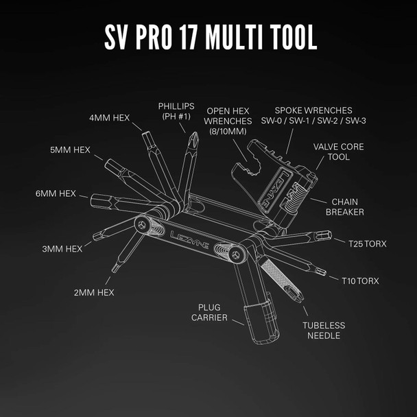 product variation LEZYNE SV Pro 17 Silver Bike Multi-Tool (1-MT-SVPRO-17T06) image