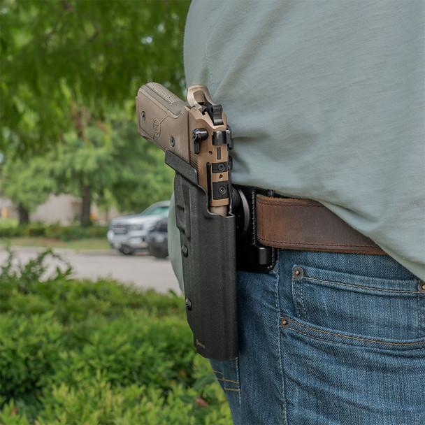 product variation GRITR OWB Kydex Right Hand Pistol Holster Fits Beretta 92/M9 Frame Models image