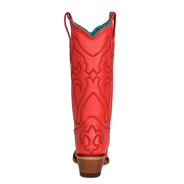 product variation CORRAL Women's Red Matching Stitch Pattern & Inlay Snip Toe Western Boots (Z5073-M-05) image