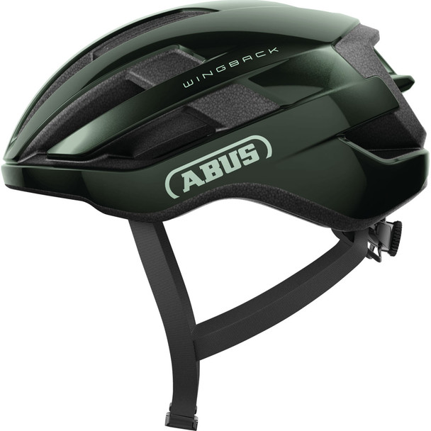 product variation ABUS WingBack Moss Green road cycling helmet with 17 vents image