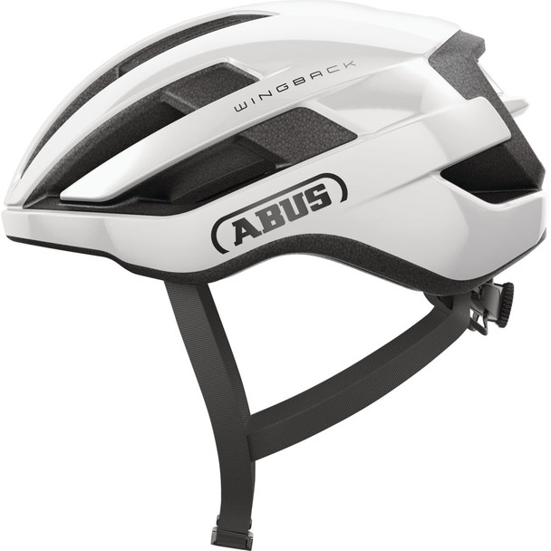 product variation ABUS WingBack shiny white road cycling helmet with 17 vents image