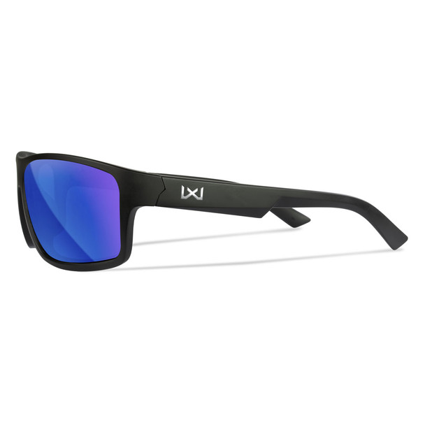 product variation WILEY X EYEWEAR Peak XL Sunglasses with Matte Black Frame and Captivate Polarized Blue Mirror Lens (ACPEA19XL) image