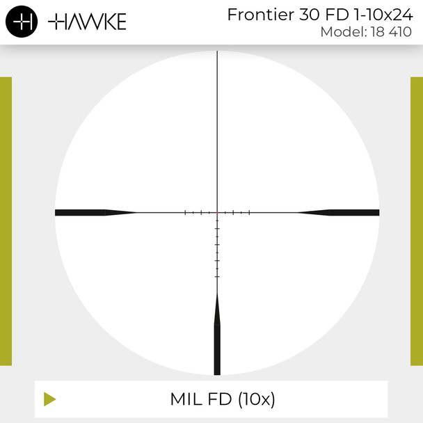 product variation HAWKE Frontier 30 FD 1-10x24 Mil FD Riflescope (18410) image
