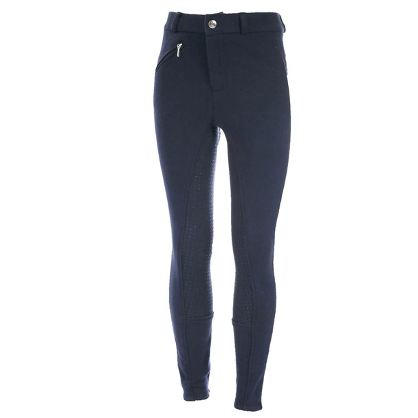product variation HORZE Kids Active Silicone Grip Full Seat Peacoat Dark Blue Breeches (36278-PDB) image
