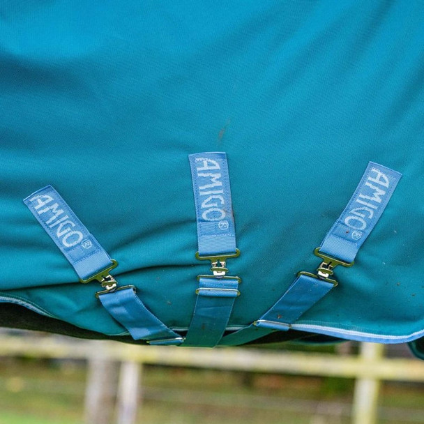 product variation HORSEWARE IRELAND Amigo Bravo 12 Wug 400g Heavy Storm Green/Turquoise/Aqua Tornout (AARW73-GEDC) image