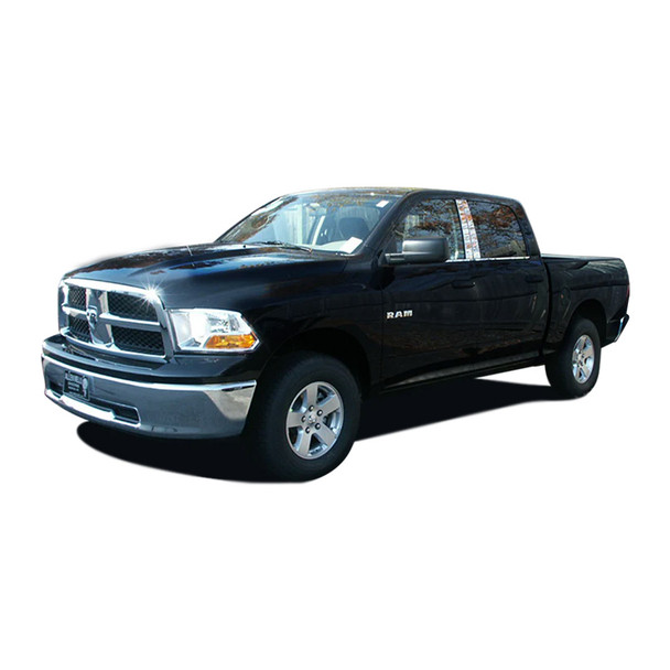 product variation QAA 2-Piece Stainless Steel Rear Window Set fits 2009-2018 Ram Trucks Ram, 2010-2018 Ram Trucks Ram 2500 (RW49935) image