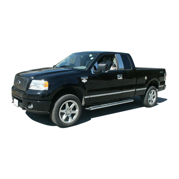 product variation QAA 4-Piece Molded Stainless Steel Wheel Well Fender Trim Molding fits Ford F-150 2004-2014 (WZ44308) image