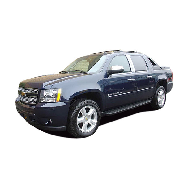 product variation QAA 4-Piece Molded Stainless Steel Wheel Well Fender Trim Molding fits Chevrolet Avalanche Z71 2007-2013, GMC Yukon XL 2007-2013 (WZ47186) image