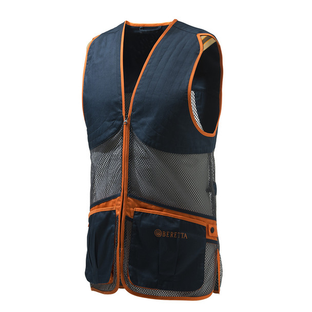 product variation Beretta Full Mesh Shooting Vest in Blue Total Eclipse and Gray for clay shooting image