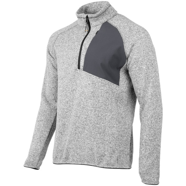 product variation Beretta Mens Abisko Half Zip thermal fleece in Light Gray Melange image