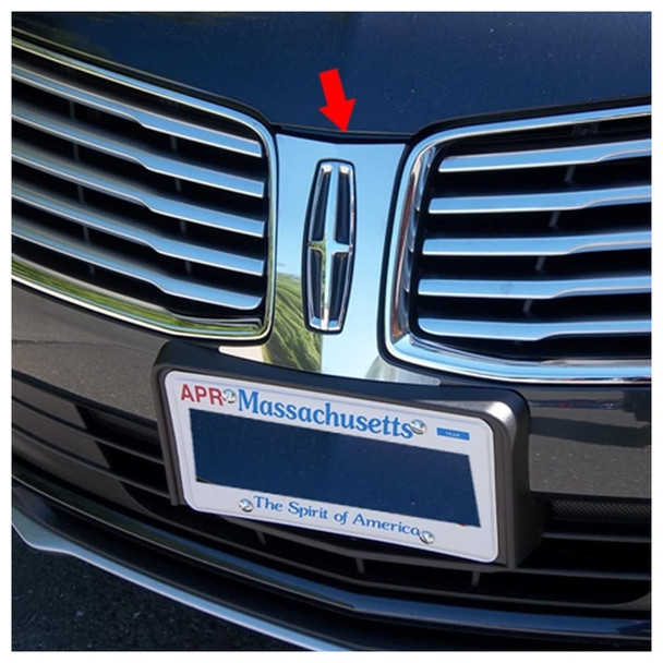 product variation QAA 1 Piece Stainless Steel Front Grille Accent Trim Fits 2015-2018 Lincoln MKC (SG55640) image