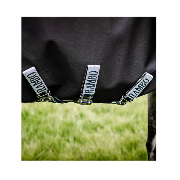 product variation HORSEWARE IRELAND Rambo Supreme Lite 0g Navy/Burgundy/Dusty Blue Turnout Blanket (AAASA0-BQDB) image