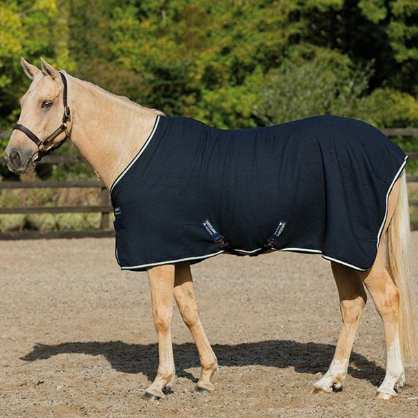 product variation HORSEWARE IRELAND Rambo Navy/Beige Techni Waffle Cooler (ACAW62-BMCB) image