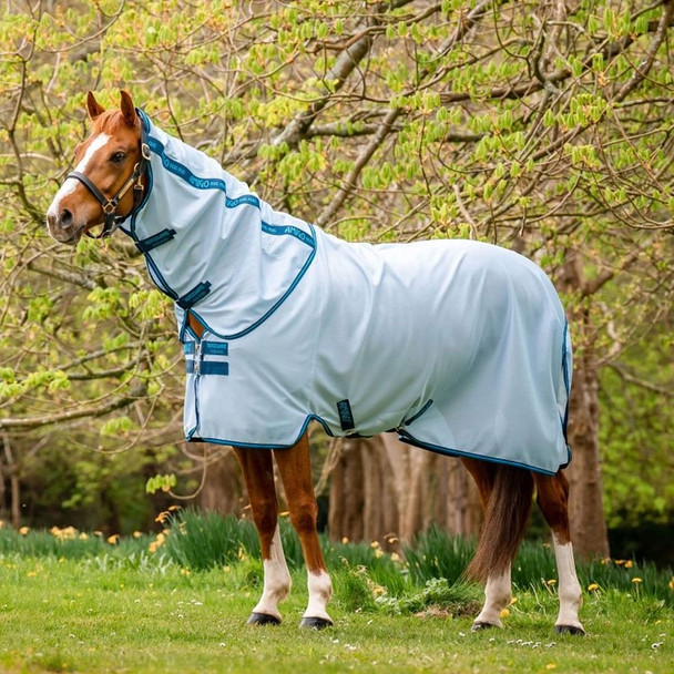product variation HORSEWARE IRELAND Amigo Bug Rug Azure Blue/Navy/Electric Blue Fly Sheet (AFRR70-CBE0) image