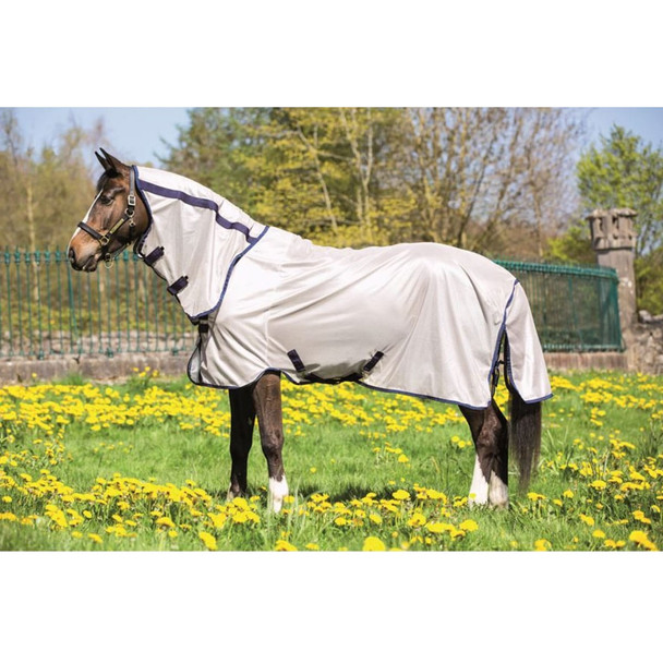product variation HORSEWARE IRELAND Mio Lunar Rock/Navy Fly Sheet (AFSR90-IIBB) image